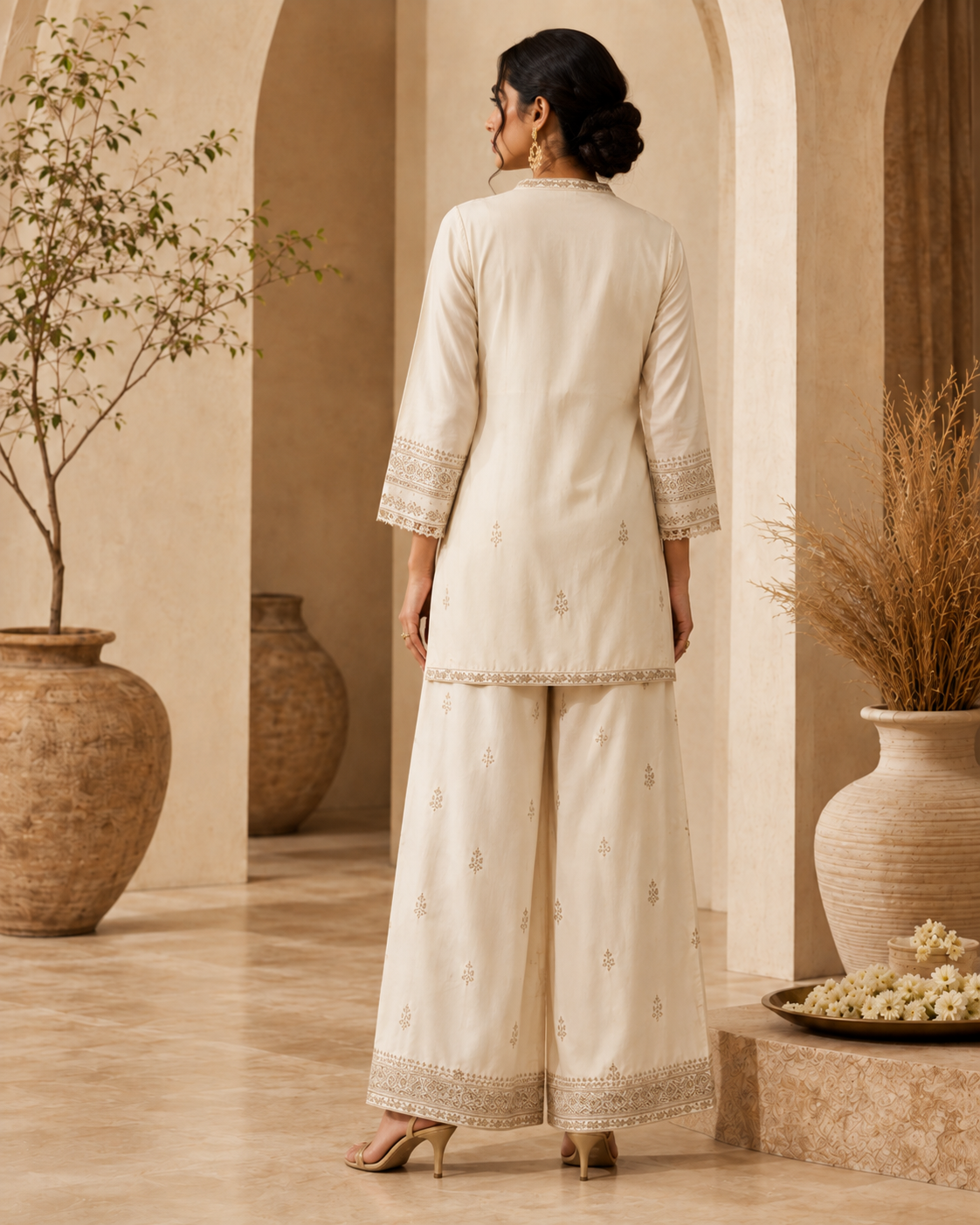 Ivory Noor Short Kurti