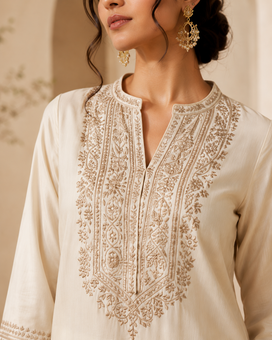 Ivory Noor Short Kurti